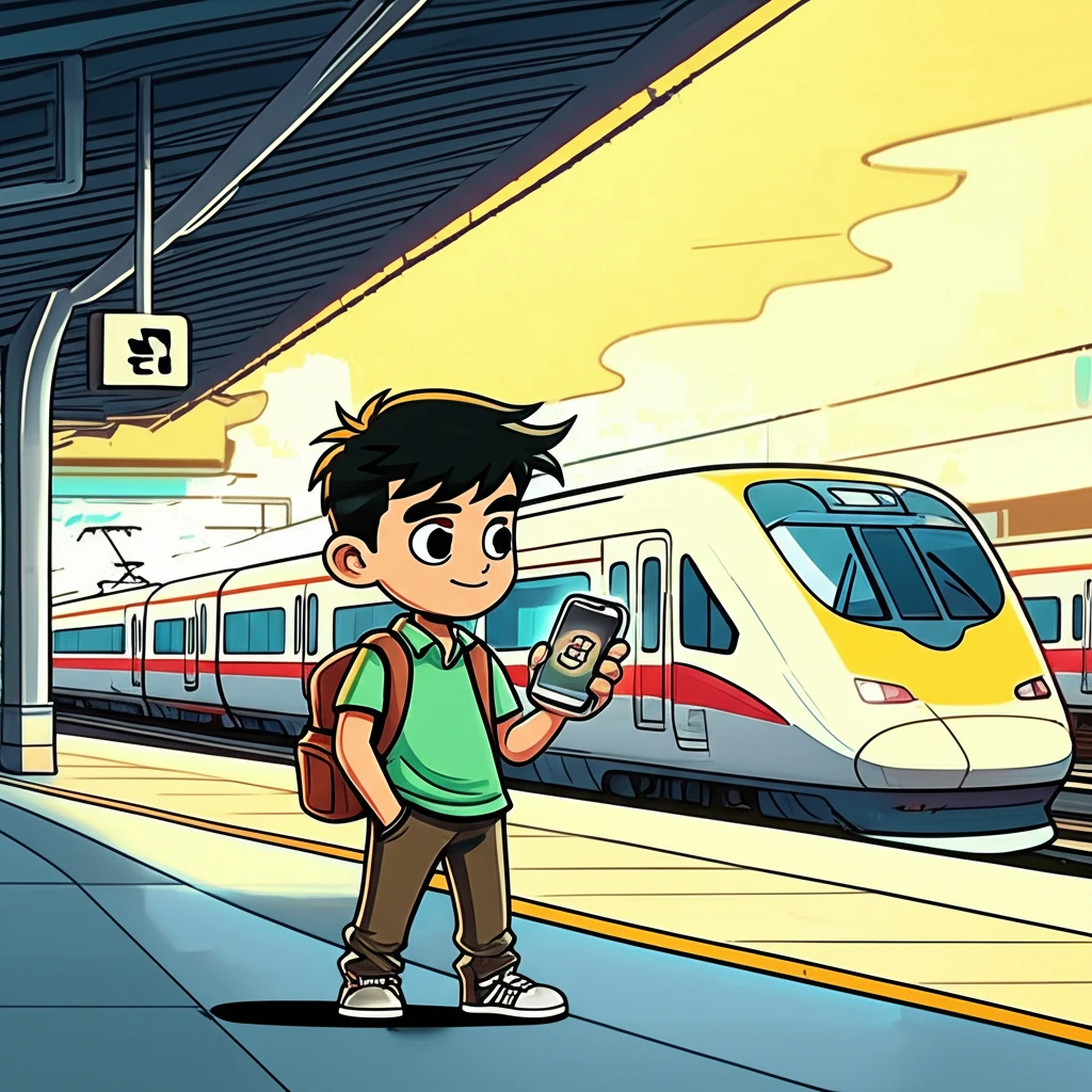 양주역 승강장 전경과 열차 도착 안내판