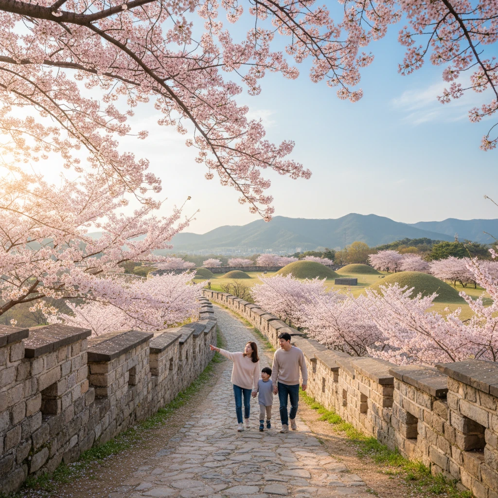 동래읍성 벚꽃 풍경