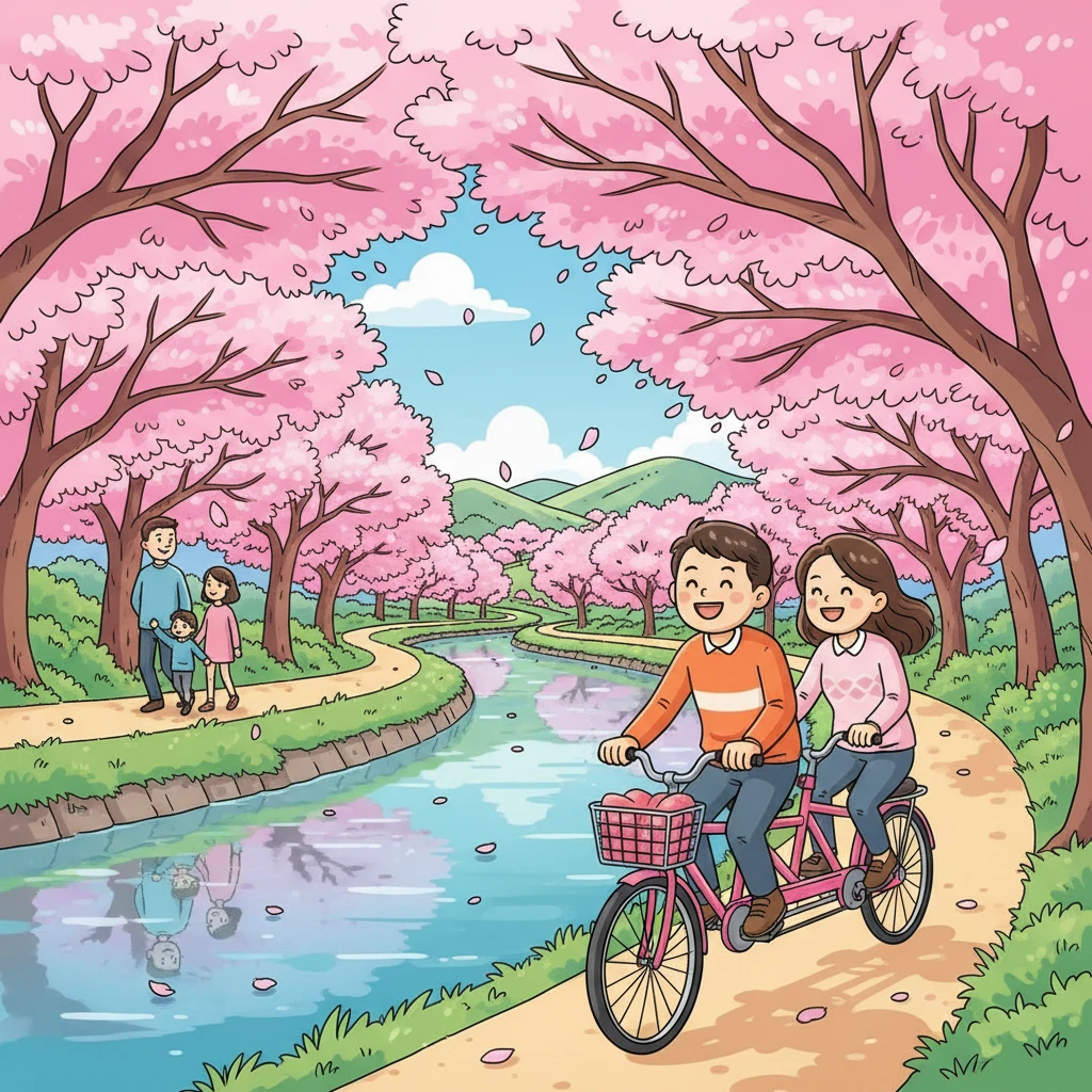 화천 벚꽃 명소 풍경