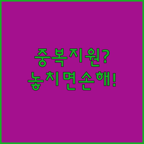 에너지바우처 중복 지원 기준과 함께 받을 수 있는 혜택