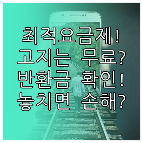 최적요금제 고지는 무료, 요금제 변경 때 반환금만 확인